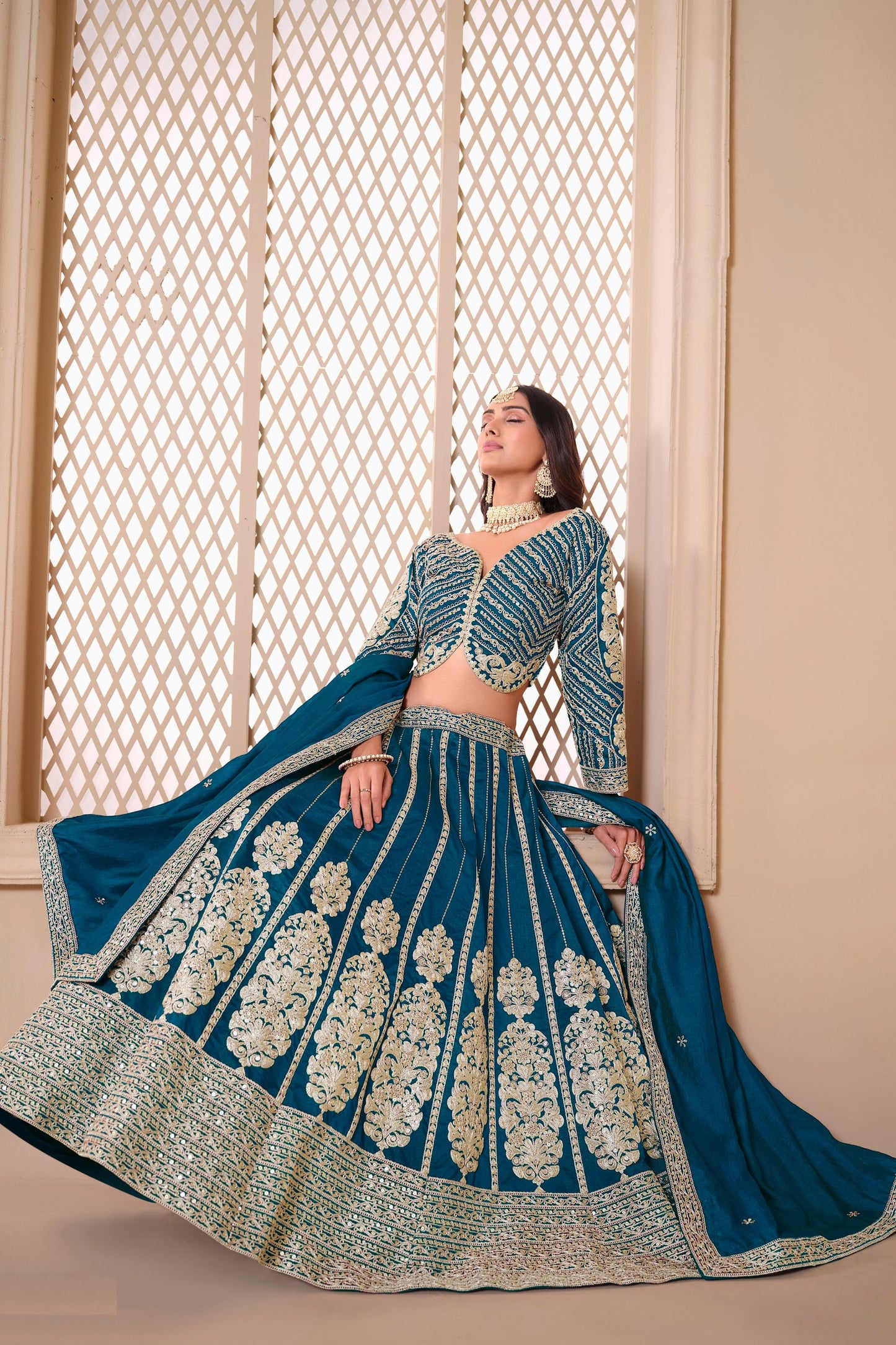 Blue Heavy Art Silk Sequence Worked for Wedding & Festival Wear Lehenga Choli