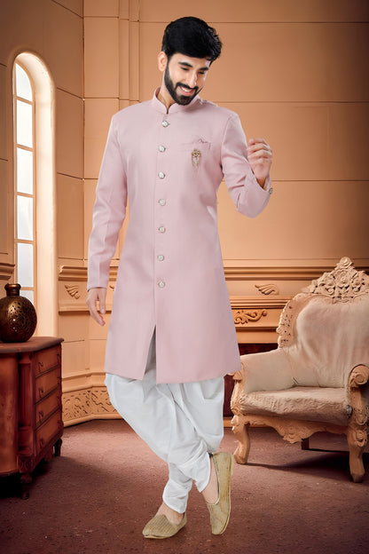 pink Sherwani