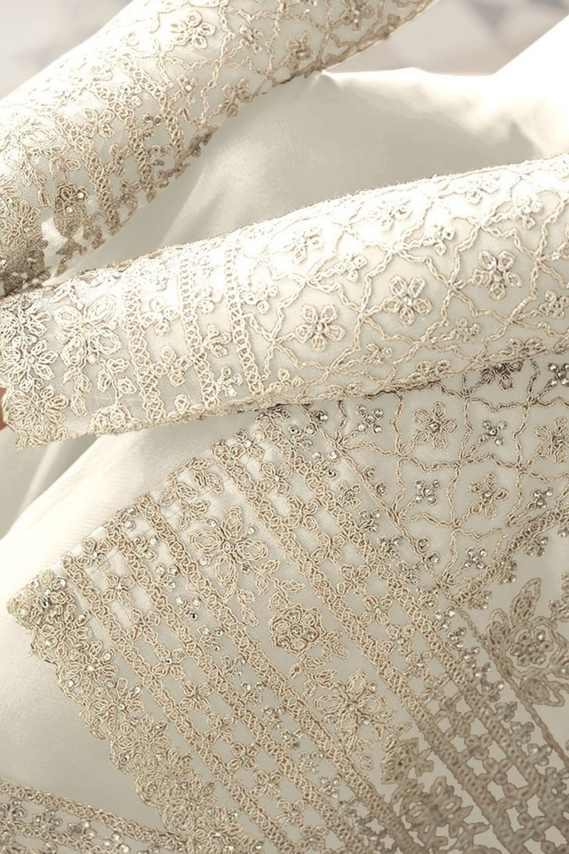 Pakistani Outfit Wear White Colored Butterfly Net Salwar Suits With Embroidery Worked Designer Dupatta - Marriott Fashion