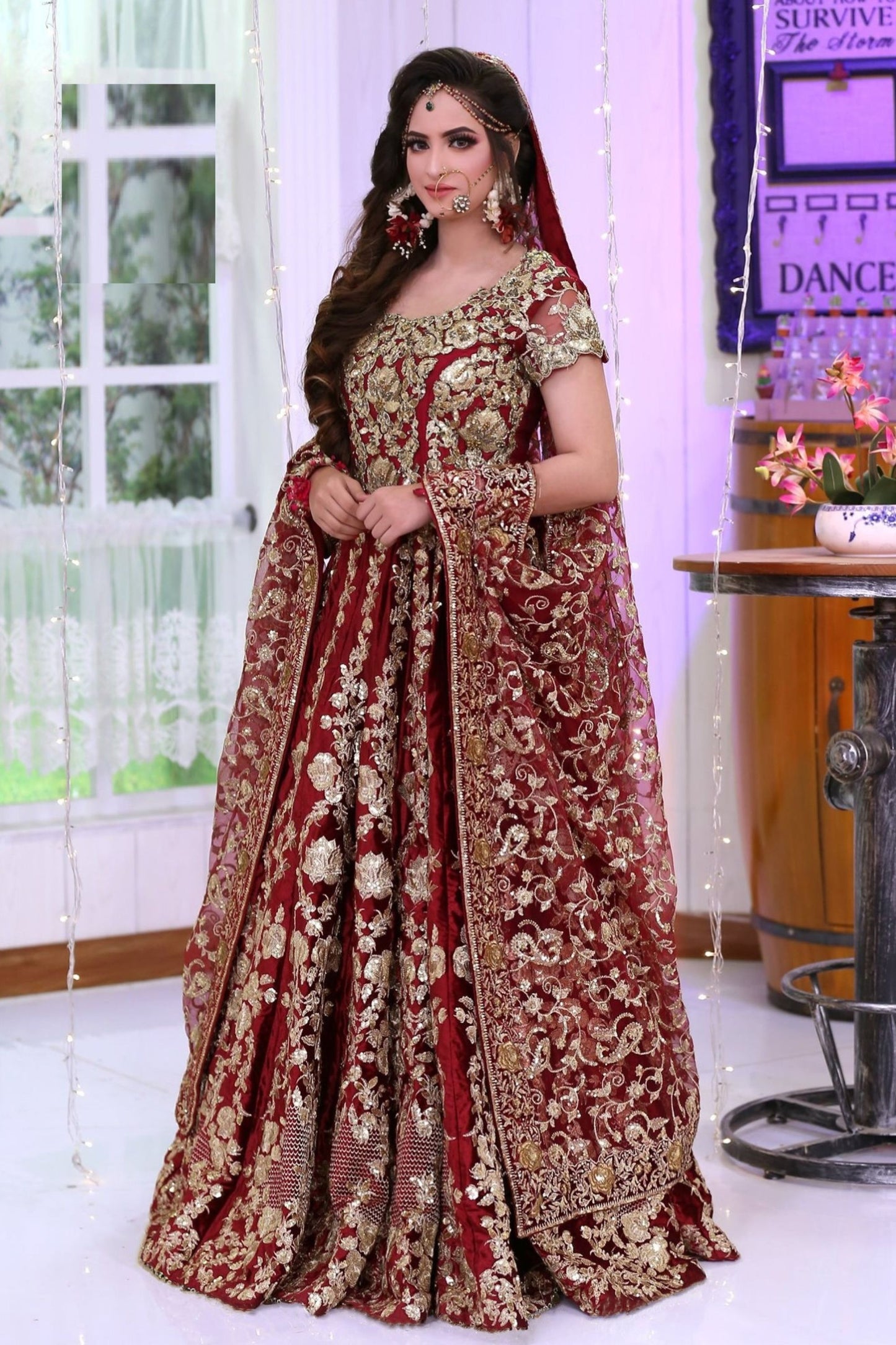 Marron Colored 9000 Velvet Lehenga, Designer Blouse Piece With Embroidery Worked Net Dupatta, Wedding And Reception Wear Lehenga Choli