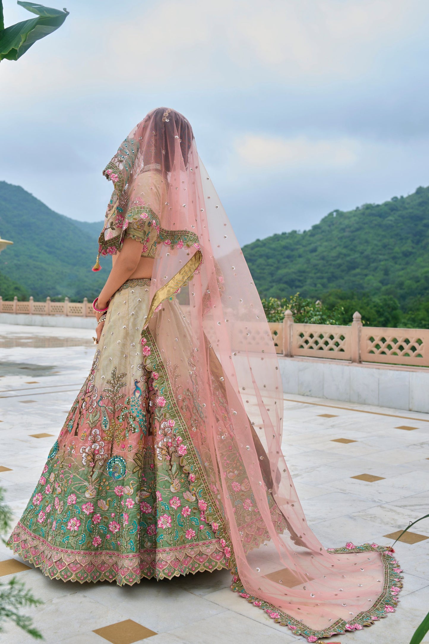 Cream Colored Most Beautiful Lehenga Choli With Soft Net Dupatta, Bollywood Style Bridesmaid Lehenga Choli - Marriott Fashion