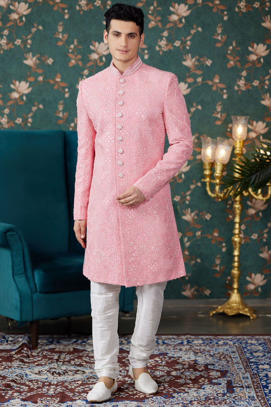 Pink Sherwani 