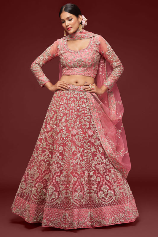 Festival Wear Pink Lehenga Choli