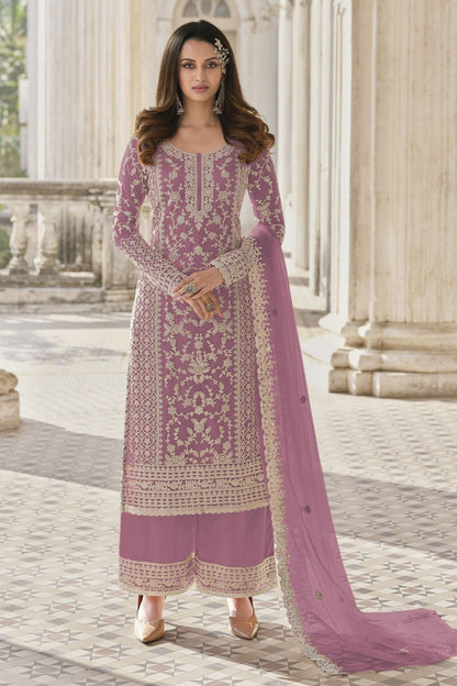 Designer Heavy Net Salwar Kameez With Designer Embroidery Worked Dupatta for Wedding Function, Ready To Wear Outfit Wear Salwar Kameez - Marriott Fashion